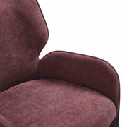 Alicia Modern Curved Back Plum Upholstered Dining Chair - Furniture City (CA)l