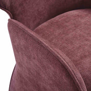 Alicia Modern Curved Back Plum Upholstered Dining Chair - Furniture City (CA)l