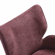 Alicia Modern Curved Back Plum Upholstered Dining Chair - Furniture City (CA)l