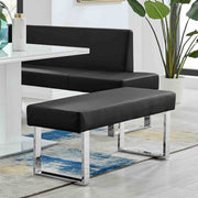 Amanda Black Bench - Furniture City (CA)l