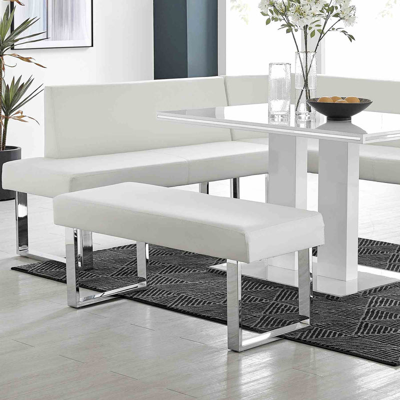 Amanda White Bench - Furniture City (CA)l
