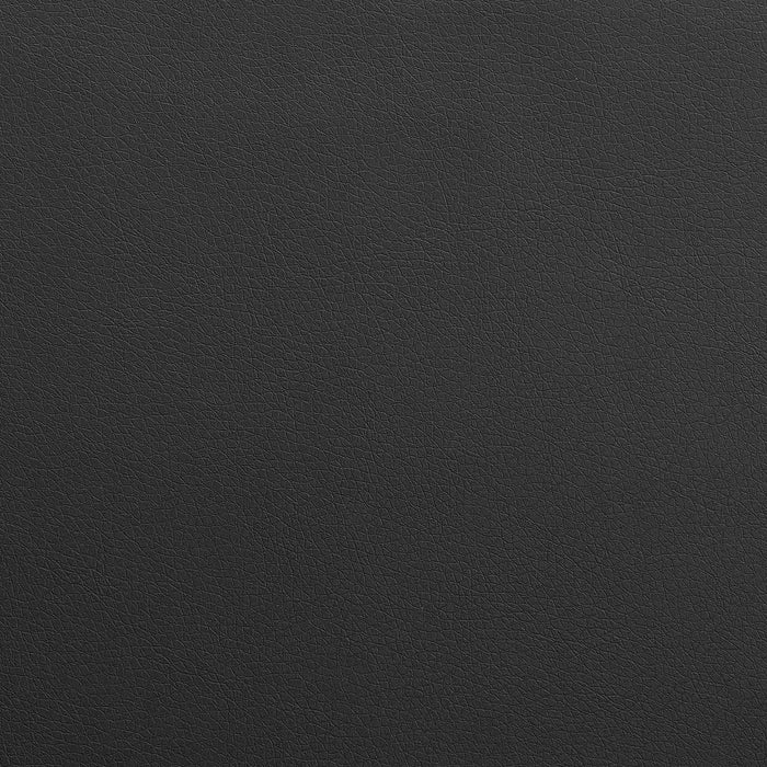 Amanda Contemporary Nook Corner Dining Bench in Black Faux Leather and Chrome Finish