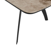 Andes Ceramic and Metal Rectangular Dining Room Table - Furniture City (CA)l