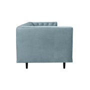 Annabelle 80" Bluestone Velvet Sofa with Black Wood Legs - Furniture City (CA)l