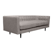 Annabelle 80" Gray Fabric Sofa with Black Wood Legs - Furniture City (CA)l