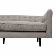 Annabelle 80" Gray Fabric Sofa with Black Wood Legs - Furniture City (CA)l