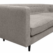 Annabelle 80" Gray Fabric Sofa with Black Wood Legs - Furniture City (CA)l