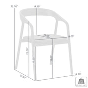 Apache Black Oak Wood and Faux Leather Dining Chair - Furniture City (CA)l