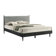 Artemio King Platform Wood Bed Frame in Black Finish - Furniture City (CA)l