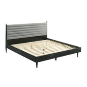 Artemio King Platform Wood Bed Frame in Black Finish - Furniture City (CA)l