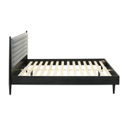 Artemio King Platform Wood Bed Frame in Black Finish - Furniture City (CA)l