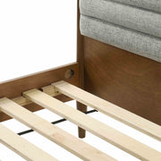 Artemio King Platform Wood Bed Frame in Walnut Finish - Furniture City (CA)l