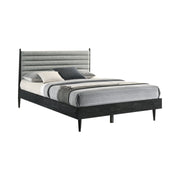 Artemio Queen Platform Wood Bed Frame in Black Finish - Furniture City (CA)l