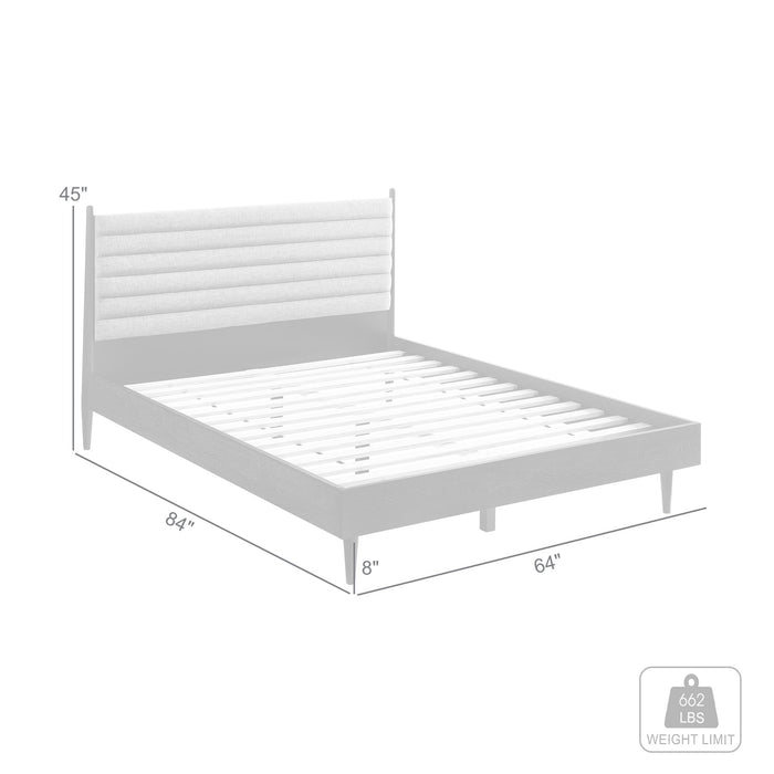 Artemio Queen Platform Wood Bed Frame in Black Finish