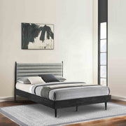 Artemio Queen Platform Wood Bed Frame in Black Finish - Furniture City (CA)l