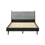 Artemio Queen Platform Wood Bed Frame in Black Finish - Furniture City (CA)l