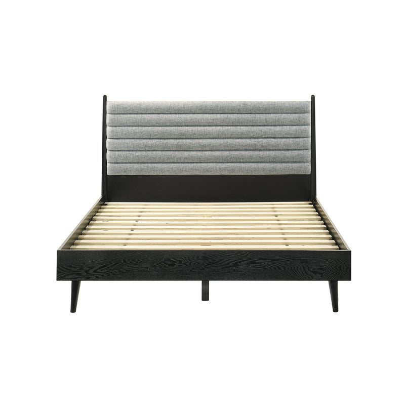 Artemio Queen Platform Wood Bed Frame in Black Finish - Furniture City (CA)l