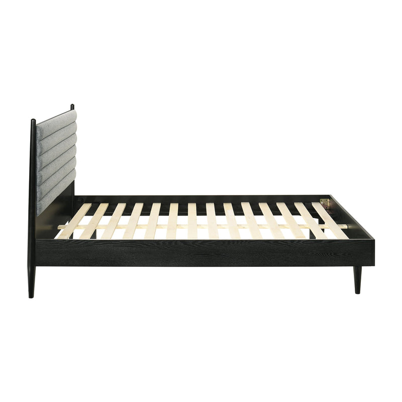 Artemio Queen Platform Wood Bed Frame in Black Finish - Furniture City (CA)l