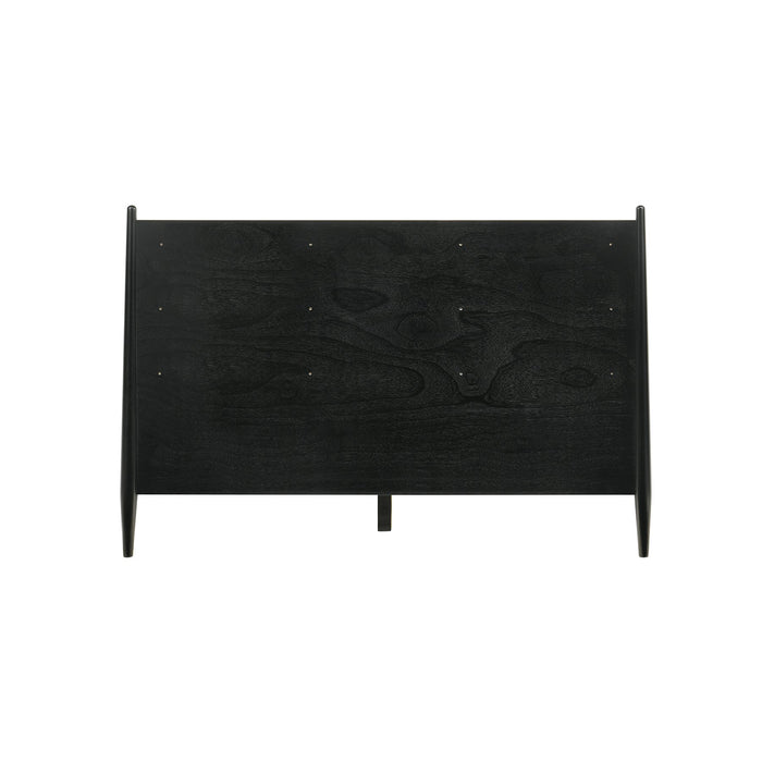 Artemio Queen Platform Wood Bed Frame in Black Finish