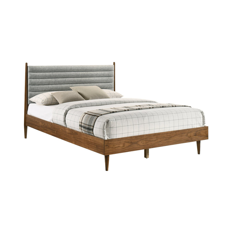 Artemio Queen Platform Wood Bed Frame in Walnut Finish - Furniture City (CA)l