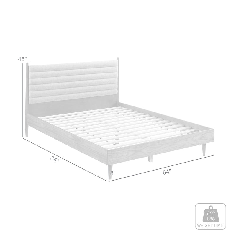 Artemio Queen Platform Wood Bed Frame in Walnut Finish - Furniture City (CA)l