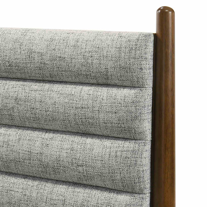 Artemio Queen Platform Wood Bed Frame in Walnut Finish