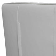 Aries Dove Gray Genuine Leather Swivel Barrel Chair - Furniture City (CA)l