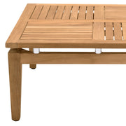 Arno Outdoor Square Teak Wood Coffee Table - Furniture City (CA)l