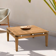 Arno Outdoor Square Teak Wood Coffee Table - Furniture City (CA)l