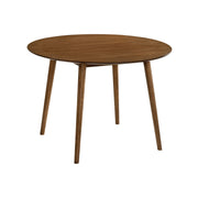 Arcadia 42" Round Dining Table in Walnut Wood - Furniture City (CA)l