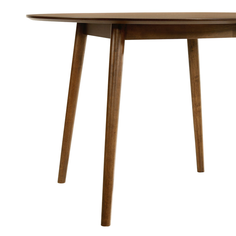 Arcadia 48" Round Dining Table in Walnut Wood - Furniture City (CA)l