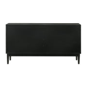 Artemio 6 Drawer Wood Dresser in Black Finish - Furniture City (CA)l