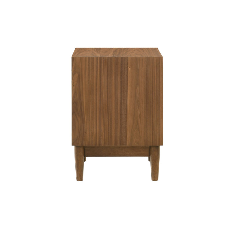 Artemio 2 Drawer Wood Nightstand with Shelf in Walnut Finish - Furniture City (CA)l