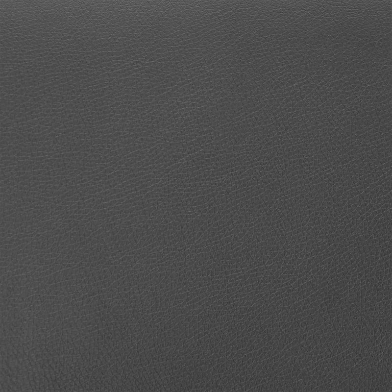 Aura Gray Faux Leather and Brushed Stainless Steel Swivel 26" Counter Stool - Furniture City (CA)l