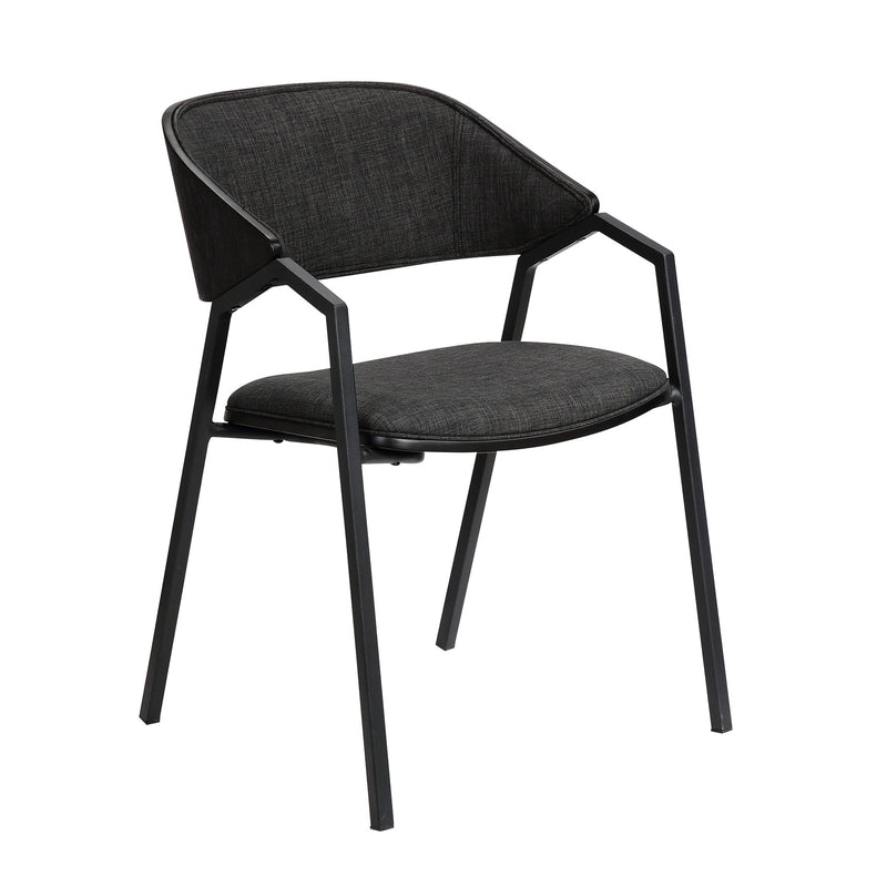 Austin Charcoal Modern Dining Accent Chairs - Set of 2 - Furniture City (CA)l