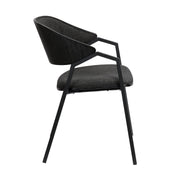 Austin Charcoal Modern Dining Accent Chairs - Set of 2 - Furniture City (CA)l