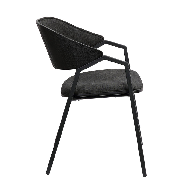 Austin Charcoal Modern Dining Accent Chairs - Set of 2 - Furniture City (CA)l