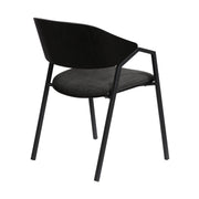 Austin Charcoal Modern Dining Accent Chairs - Set of 2 - Furniture City (CA)l