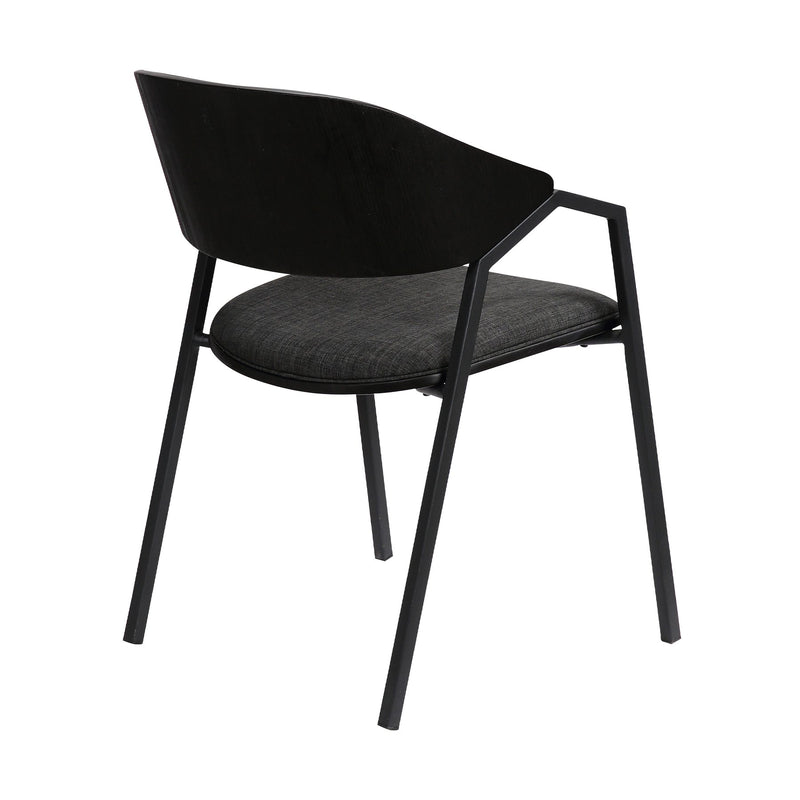Austin Charcoal Modern Dining Accent Chairs - Set of 2 - Furniture City (CA)l