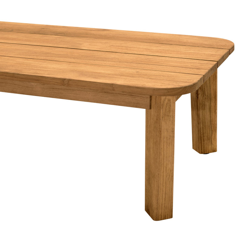 Bahamas Outdoor Rectangular Teak Wood Coffee Table - Furniture City (CA)l