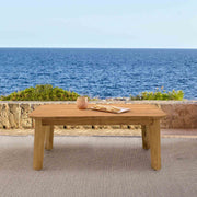 Bahamas Outdoor Rectangular Teak Wood Coffee Table - Furniture City (CA)l