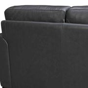 Bergen 87" Pewter Genuine Leather Square Arm Sofa - Furniture City (CA)l