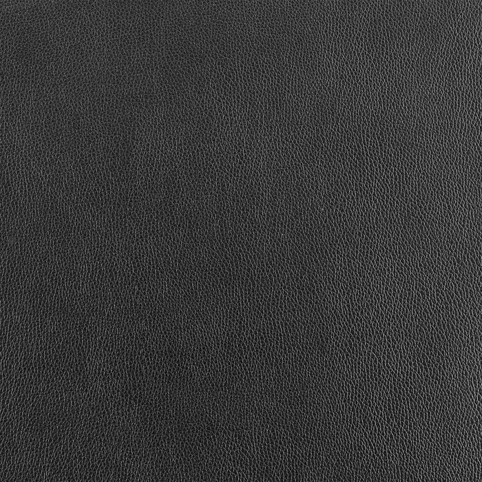 Benjamin Swivel Bar Stool in Black Metal with Black Faux Leather