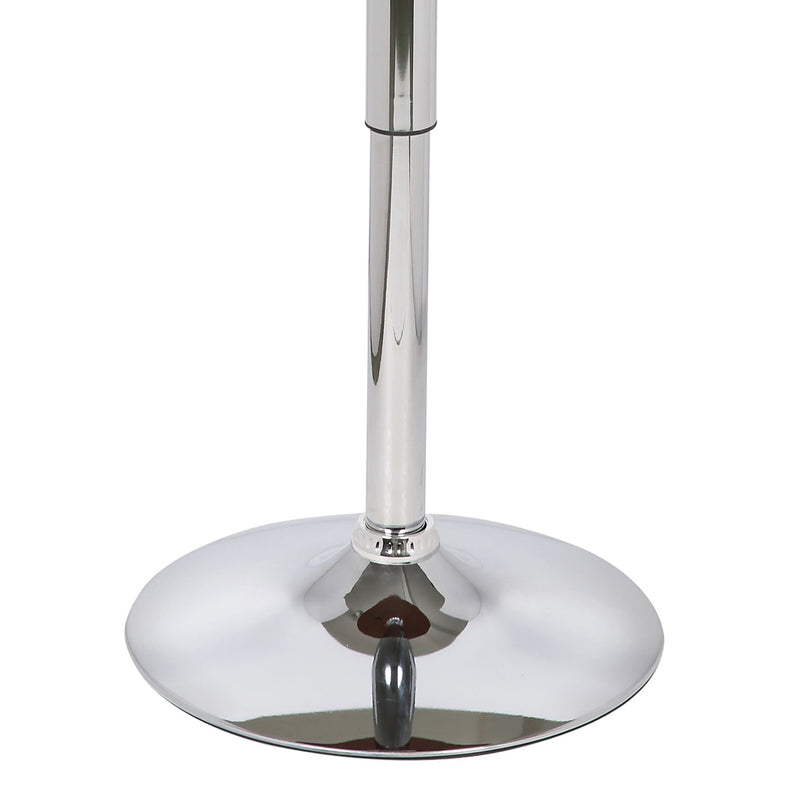 Bentley Adjustable Pub Table in Walnut Wood and Chrome finish - Furniture City (CA)l