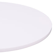 Bentley Adjustable Pub Table in White and Chrome Metal finish - Furniture City (CA)l