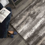 Brookfield Contemporary 8x10 Area Rug in Charcoal/Beige - Furniture City (CA)l