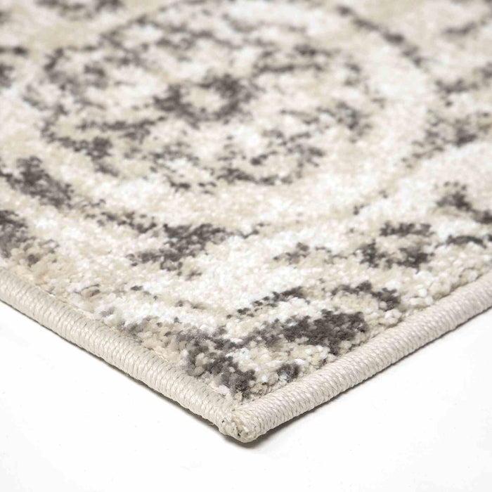 Berkeley Contemporary 8x10 Area Rug in Cream/Gray