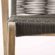 Brielle Outdoor Light Eucalyptus Wood and Charcoal Rope Counter Height Stool - Furniture City (CA)l