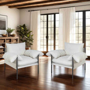 Bloom Accent Chair in Soft Oat Fabric  with Black Finish - Furniture City (CA)l