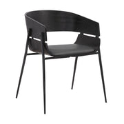Bronte Wood and Metal Contemporary Dining Room Chairs Set of 2 - Furniture City (CA)l